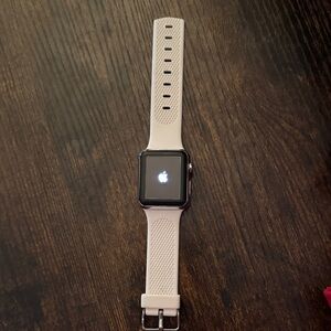 Apple Smartwatch with white band